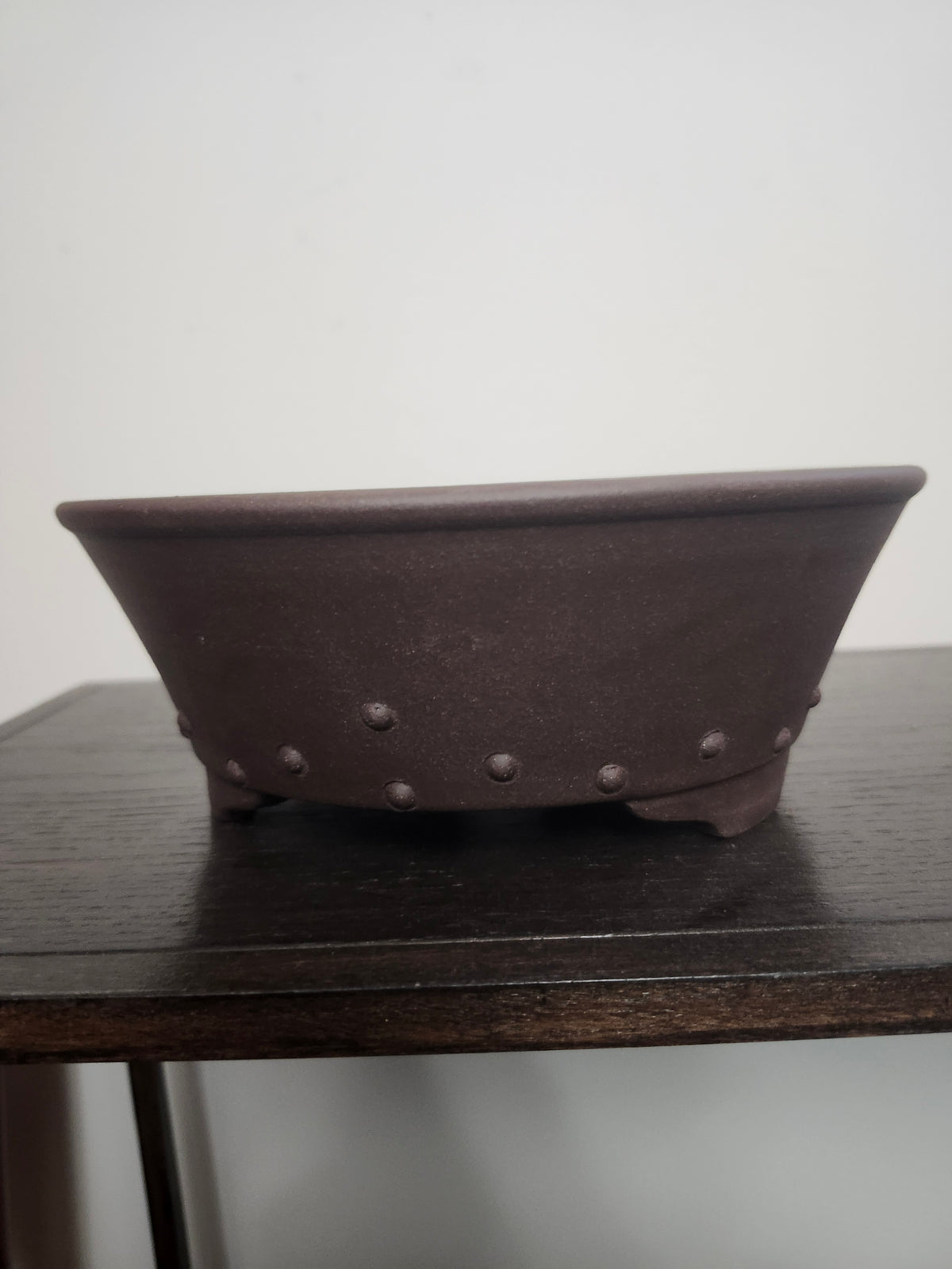 Amazing 7.5"  Oval Unglazed Bonsai Pot (drum style) (Copy)