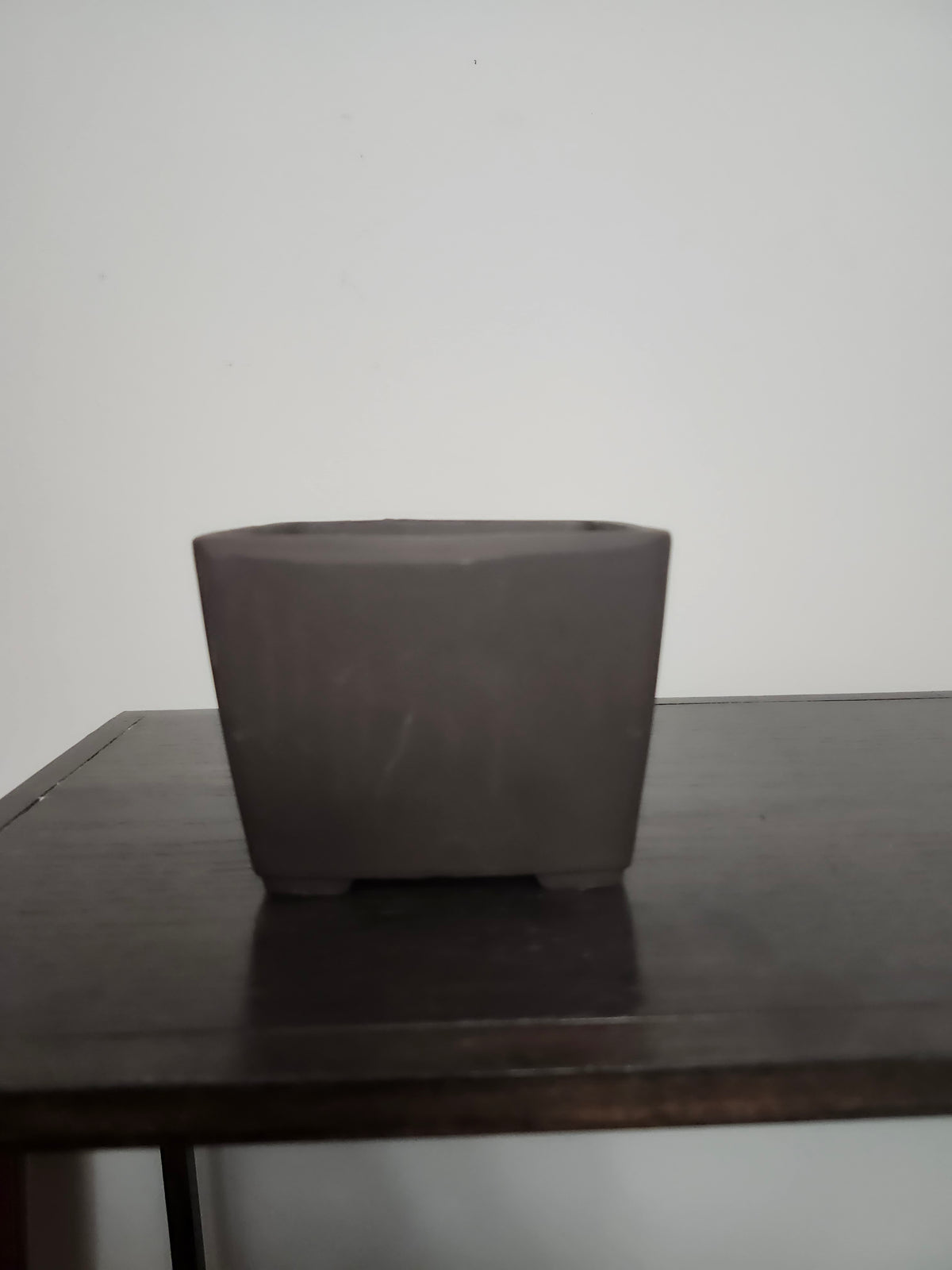 Elegant 3"  Cascade Unglazed Japan Hotouku pot (square )