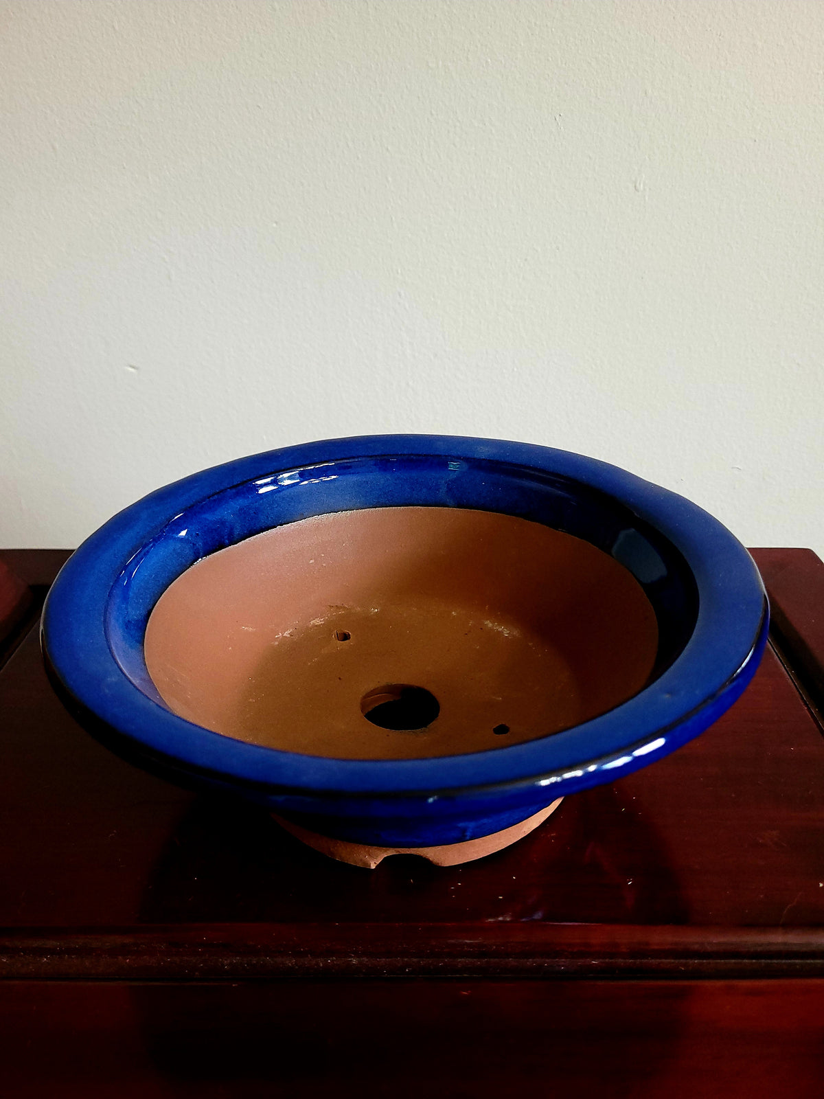 Beautiful 7" Round Japanese Blue pot