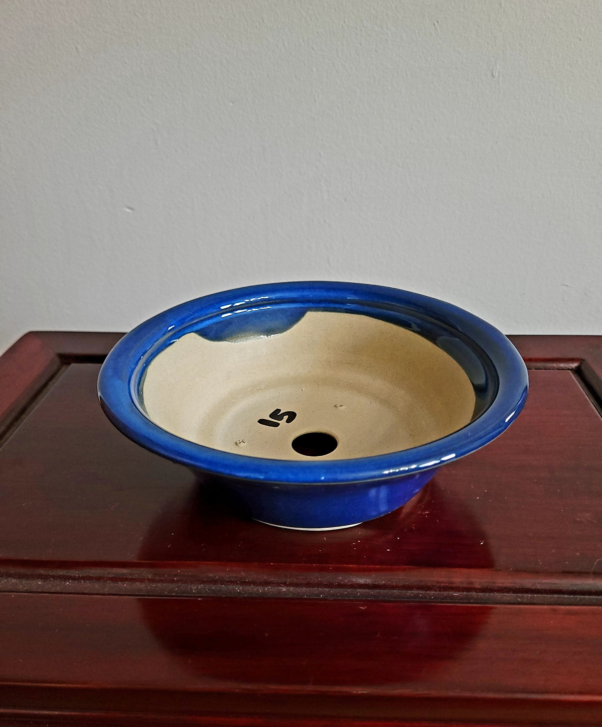 6" Round Japanese blue pot