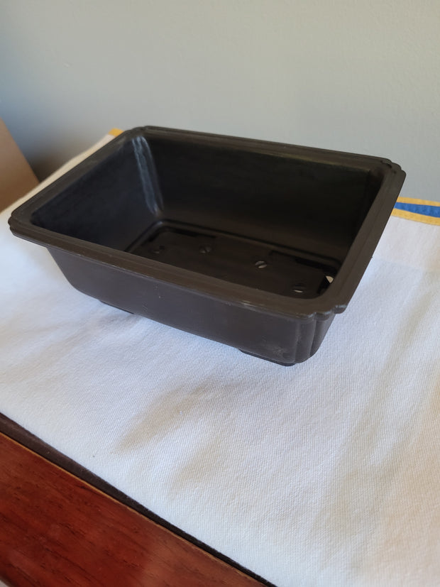 7" plastic rectangular trainer Bonsai Pot