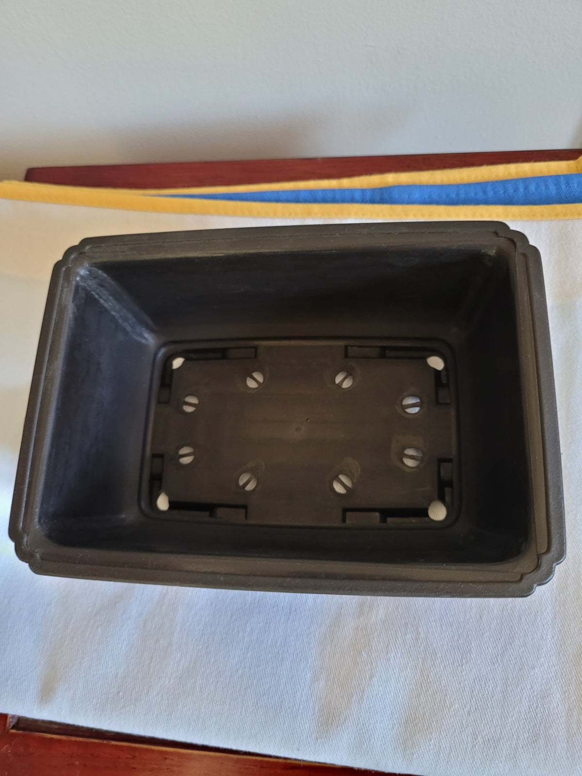 7" plastic rectangular trainer Bonsai Pot